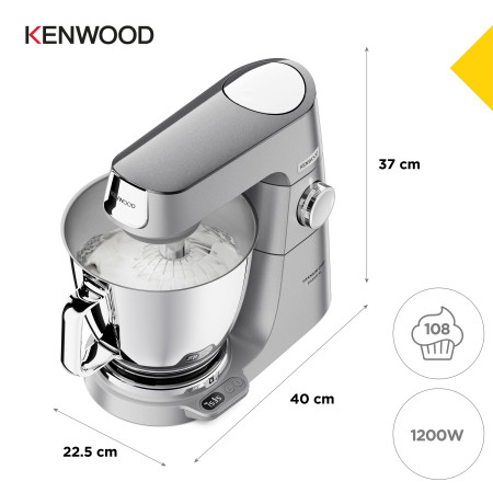 Kenwood Titanium Chef Baker XL virtuvinis kombainas 1200 W 7 L nerūdijančio plieno
