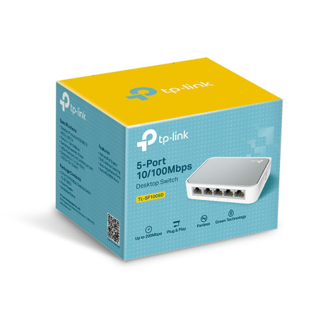 TP-LINK 5-portų tinklo jungiklis TL-SF1005D