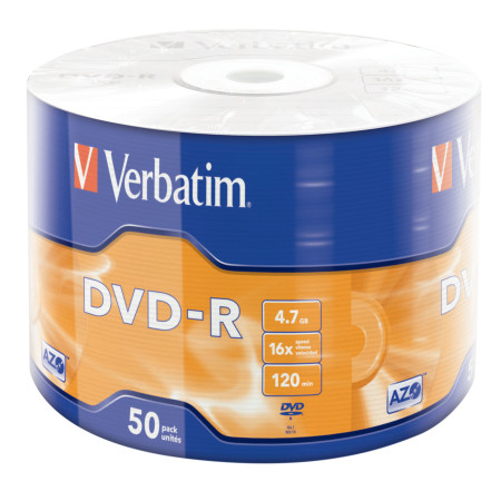 Verbatim 43788 neįrašytas DVD diskas 4,7 GB DVD-R 50 vnt
