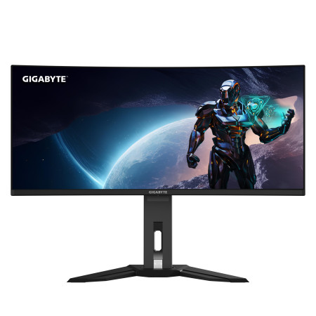 GIGABYTE MO34WQC2 kompiuterio monitorius 86,4 cm (34") 3440 x 1440 pikseliai Wide Quad HD OLED Juoda