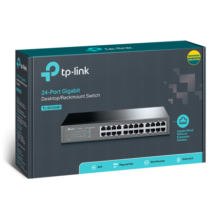 TP-Link 24-portų Ethernet jungiklis TL-SG1024D