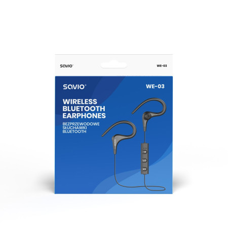 SAVIO WE-03 Bluetooth belaidės ausinės