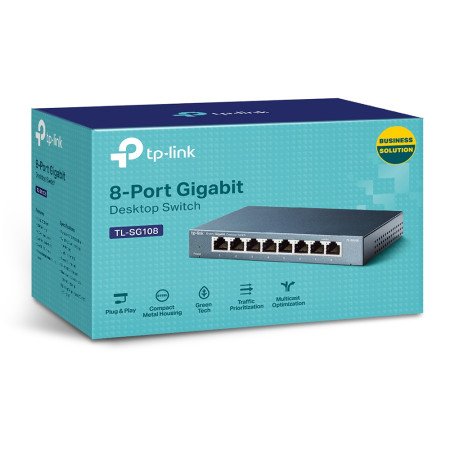 TP-Link 8x10Base-T / 100Base-TX / 1000Base-T Switch TL-SG108