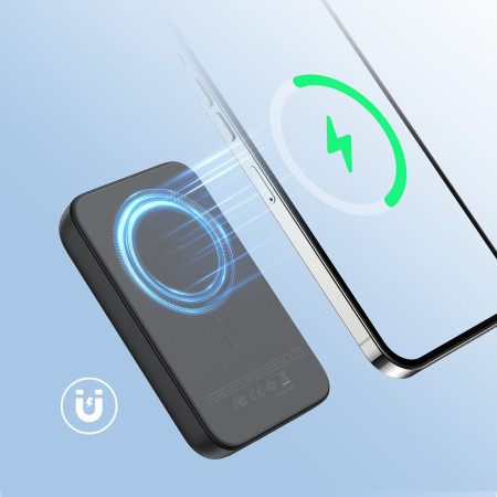 Išorinė baterija Power Bank Joyroom JR-W020 20W Magnetic Wireless 10000mAh juoda