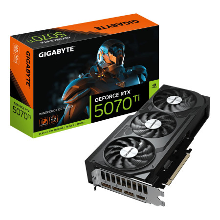 GIGABYTE GeForce RTX 5070 Ti 16 GB GDDR7 Grafikos Plokštė