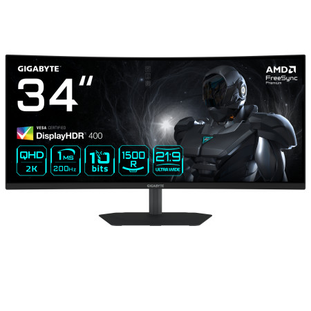 GIGABYTE G34WQC2 kompiuterio monitorius 86,4 cm (34") UltraWide Quad HD