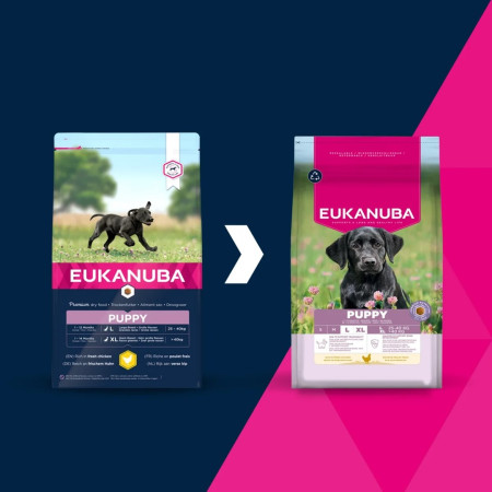EUKANUBA Šuniukams L XL Su Vištiena - sausas maistas šunims - 15 kg