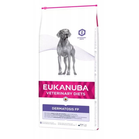 Eukanuba Dermatozės FP šunims su žuvimi 12 kg