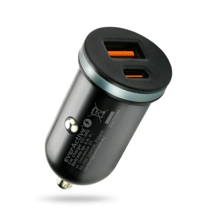 Car charger everActive CC-30Q USB + USB-C QC 3.0 PD 35W