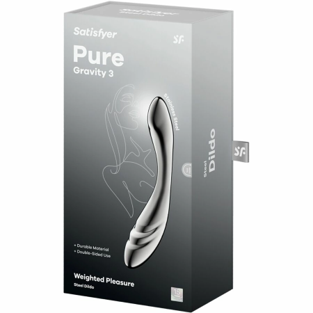 Satisfyer Pure Gravity 3 Stainless Steel Dual-Sided Intimate Tool