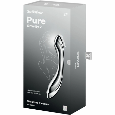 Satisfyer Pure Gravity 2 Double-Ended Stainless Steel Massager 27 cm