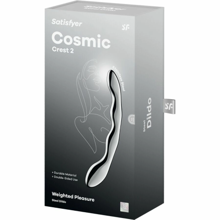 Satisfyer Cosmic Crest 2 Steel Double-Ended Intimate Massage Wand 20.5cm
