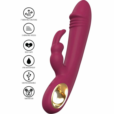 TOYJOY Taygeta Dual-Action Silicone Intimate Device, Rechargeable, Purple