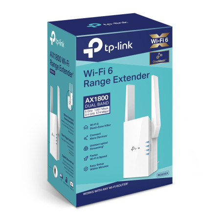 TP-Link 1800 Mbps bevielis signalo stiprintuvas RE605X
