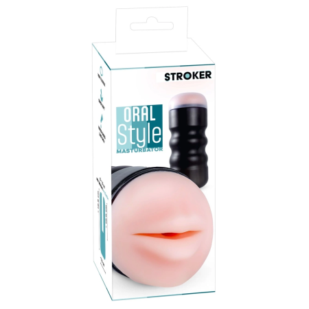 STROKER Oral Style Intimate Device with Discreet Case, 16.8 cm, TPE