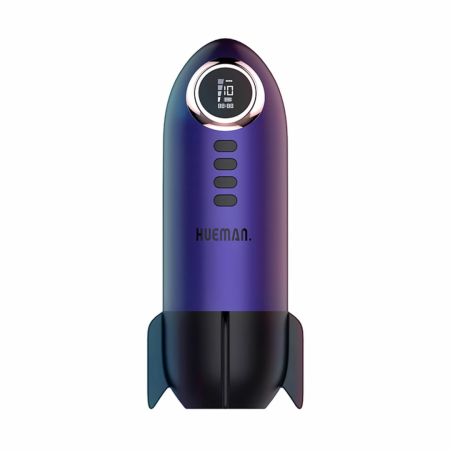 Hueman Blast Off Intimate Rocket Device Purple - 10 Modes & LED Panel