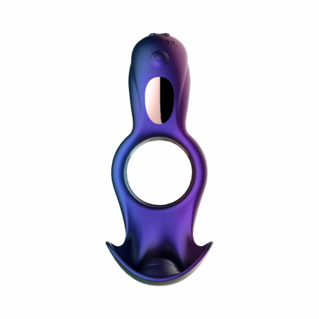 Hueman Zenith Intimate Ring with Dual Stimulation, Purple, Remote Control