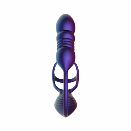 Hueman Deep Impact Dual-Action Silicone Intimate Ring Purple