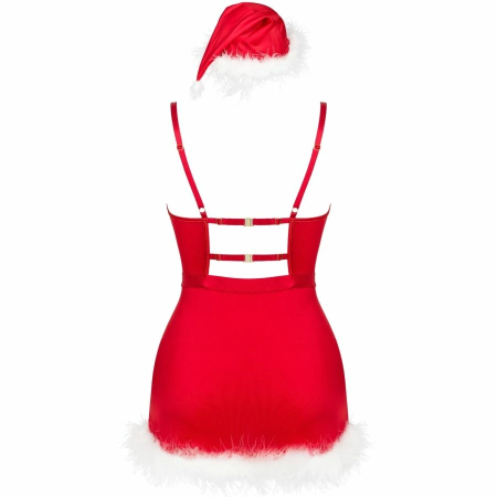 Livco Corsetti Agathe LC 90607 Festive Chemise Set with Hat L/XL