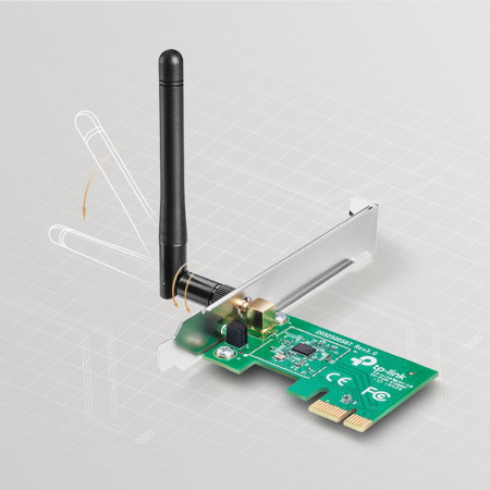 TP-Link 150Mbps PCIe Wi-Fi Adapteris TL-WN781ND