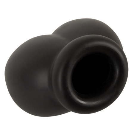 Erecto Liquid Silicone Anatomical Ball Support Ring 7x8.5cm Black