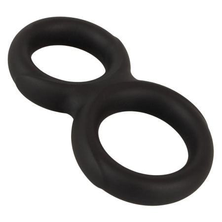 Erecto Double Support Ring Liquid Silicone Flexible Black 19g