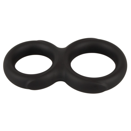 Erecto Double Support Ring Liquid Silicone Flexible Black 19g