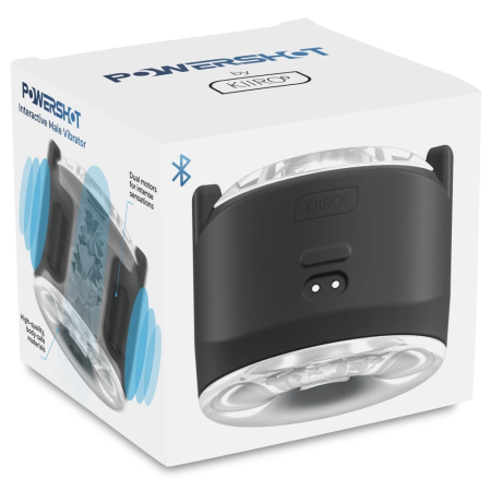 Kiiroo Power Shot Interactive Compact Intimate Device, Black, 6.8x8x7.7cm