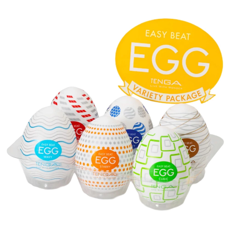Tenga Egg Variety Pack Standard - 6 Textured Intimate Sleeves