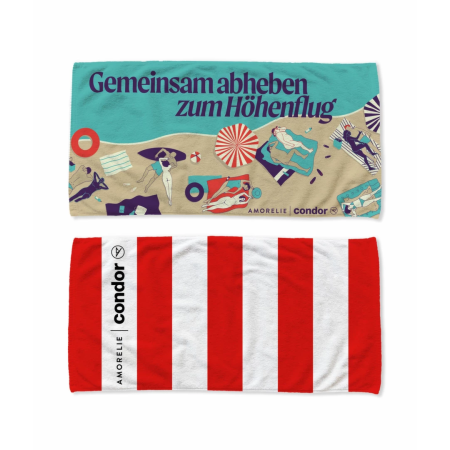 Amorelie Condor Soft Microfiber Towel - Quick-Dry, Grey, 100x50cm