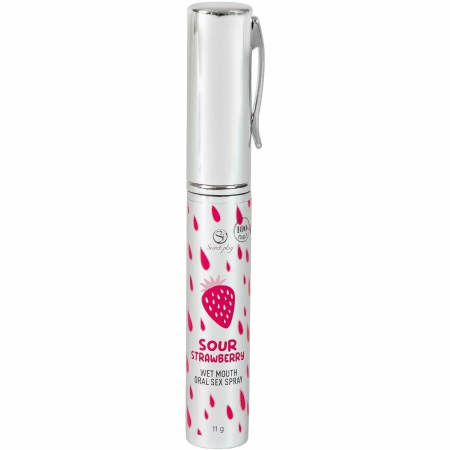 Secret Play Sour Strawberry Oral Refreshing Spray 11g Vegan Formula