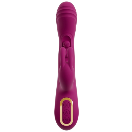 Javida 2F Silicone Dual-Action Vibrator, 7 Modes, Rechargeable, 22.5cm
