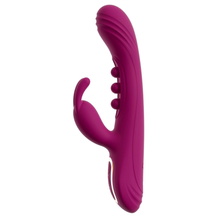 Javida 2F Silicone Dual-Action Vibrator, 7 Modes, Rechargeable, 22.5cm