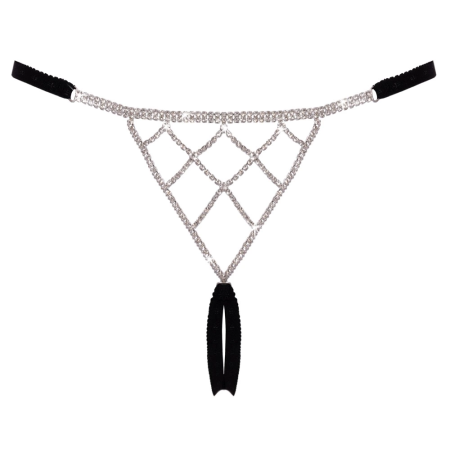 Cottelli Lingerie Adjustable Rhinestone Black Straps S-L