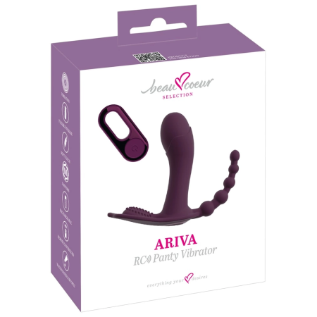 beau coeur ARIVA RC Panty Triple-Action Remote System, Black, 11.7 cm