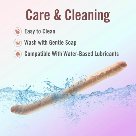 Dr. Skin Plus Flexible Double Model 35.5 cm - Beige, Silky Surface