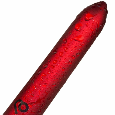 Rocks-Off Rechargeable Vibrating Bullet Poppy Red - Compact Waterproof Model