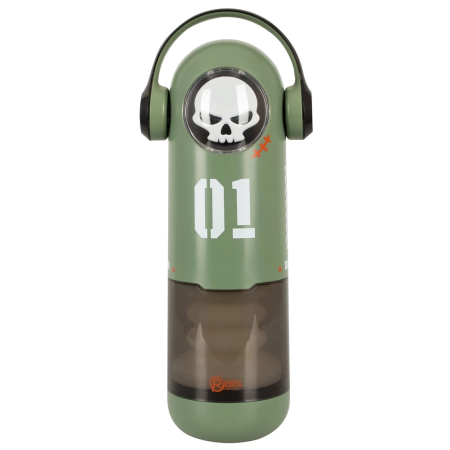 Rebel SKULL 3F Intimate Device with Heating & Thrusting, Black, 30 cm