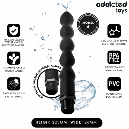 Addicted Toys Model 6 Intimate Hygiene System with Universal Adapter 225mm