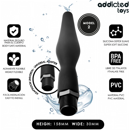 Addicted Toys Model 2 Intimate Hygiene Cleaner with Universal Adapter 158mm