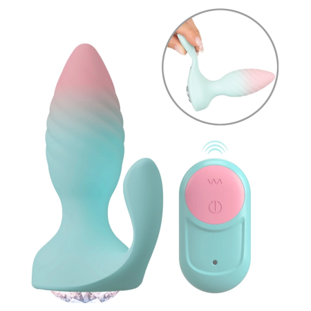 beau coeur JUVELA RC Intimate Plug with Remote Control, Pastel, 11.5cm