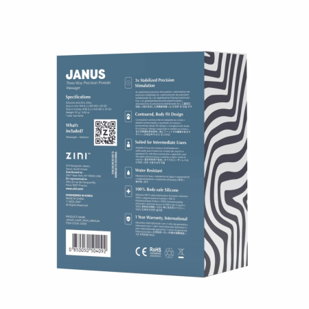 Zini JANUS Lamp Iron M Bordeaux - Anatomical Intimate Device, Medium