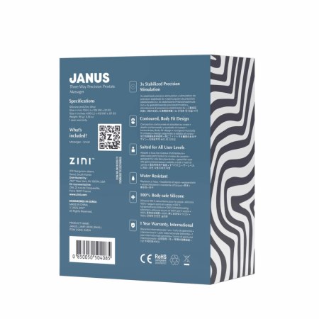 ZINI Janus Lamp Iron S Bordeaux - Compact Anatomical Prostate Device