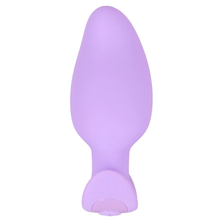 Cuties Vibrating Plug Purple - Compact Silicone Model, 7 Modes, 8 cm