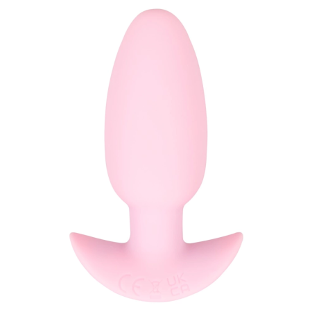 Cuties Rose Vibrating Plug - Compact Silicone Model, 7 Modes, 8 cm