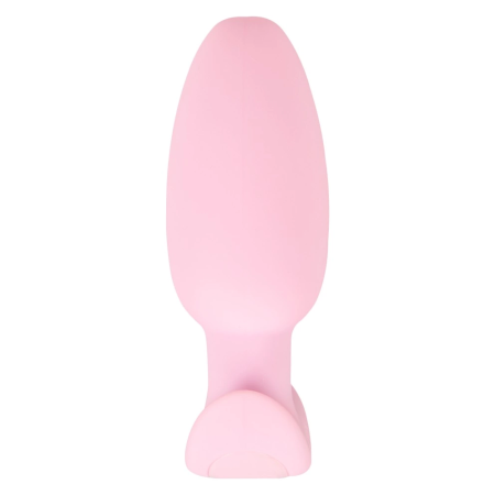Cuties Rose Vibrating Plug - Compact Silicone Model, 7 Modes, 8 cm