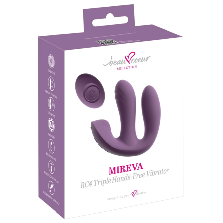 beau coeur Mireva RC Triple - Multi-Zone Remote-Controlled Intimate Device