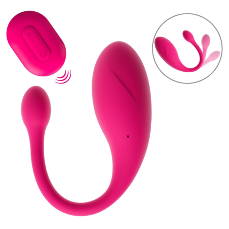 beau coeur KORAL RC Vibrating Pelvic Floor Trainer 20 cm Silicone Pink