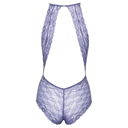 Kissable Body Lavender S/M - Elegant Lace One-Piece with Bows