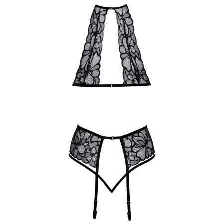 Kissable Lace Bra Set L/XL - Floral Pattern, Adjustable Straps